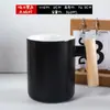 Caneca Cerâmica Ins com Cabo e Tampa de Madeira, Colher, Copo d'Água Artístico para Casal, Copo de Leite, Caneca de Café, Logo Personalizado, Uso Doméstico