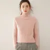 26 Estilos Nuevos de Suéteres de Cachemira para Mujer con Cuello Semi-Alto, Tejido de Punto Grueso de Siete Agujas, Raglán, Doble Hilo, Corte Holgado, Capa Base