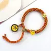 Pulsera Thangka Estilo Tíbet con Cinco Deidades de la Riqueza, Pulsera Tejida a Mano con Tara Verde y Cinco Santos, Pulsera Caja Gahu