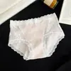 Bragas de Algodón Puro para Mujer de Estilo Francés Romántico con Encaje, Cintura Media y Puntadas de Malla, Transpirables y Cómodas, Braguitas de Algodón para Bebé para Mujer