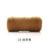 Ruyiniao Hilo de 2 mm Hebra Redonda Hilo de Algodón Hueco Tejido a Mano DIY Material para Bolsas Hilo Grosor Medio Bola de Lana Crochet