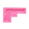 Pistola Mecánica Pistola Bala Arma Molde de Silicona de Fondant Decoración de Chocolate Casera Horneado de Pasteles