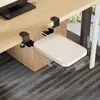 Bandeja para teclado, instalación sin taladro, clip de riel deslizante de cajón, tablero de extensión para escritorio de computadora, soporte de almacenamiento de ratón debajo del escritorio