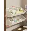 Estante de almacenamiento para pared de dormitorio, no requiere taladro, solución de almacenamiento para mesita de noche, estante de almacenamiento para pared
