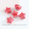 Cuentas Cerámicas de Estrella Chapadas en Dorado Joyería Sencilla Cuentas Perforadas de Estrella de Cinco Puntas Cuerda para el Cabello Accesorios DIY Pulsera de Cuentas de Porcelana Accesorios