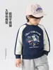 Sudadera de cuello redondo para niño estilo europeo Primavera y Otoño Top para bebé Ropa para niño 2026 Nueva Ropa para niño Ropa de otoño para niños Moderna