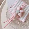 Hhd6413A015 Corda Trançada Flor Desabrochando Pingente Chaveiro Estéreo para Carro Pingente de Bolsa Corrente para Pendurar Celular