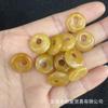 Cross-border Hot Sale 14mm Natural Stone Ping An Buckle Huaishi Side Hole Ping Brincos Jóias DIY Acessórios Feitos à Mão