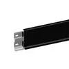 Rodapié de Aleación de Aluminio de 6 a 8 cm Hebilla de Esquina de Piso Ultradelgada Rodapié Metálico Acero Inoxidable Rodapié Curvo Extremadamente Estrecho