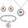 Conjunto Mais Quente da Amazon de Pulseira, Colar e Brincos de Futebol NFL