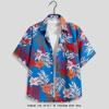 Camisa Casual de Praia para Homens, Camisa Estampada de Verão Fina de Manga Curta, Roupas Havaianas Soltas e Bonitas para Mulheres