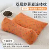 Almohada de Trigo Sarraceno, Almohada de Cuello de Gasa de Doble Capa de Algodón, Almohada Especial para Dormir para Adultos de Trigo Sarraceno Triangular Combinada de Una Pieza para la Columna Cervical