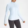 Chamarra de Yoga Nlllt con Absorción de Sudor para Mujer Lulu Cuello Alto Ajustada Ropa de Yoga Sensación de Segunda Piel Chaqueta Deportiva de Fitness Ropa de Fitness