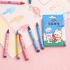 Conjunto de Giz de Cera Não Sujo para Mãos de Crianças Alunos do Ensino Fundamental Arte Grafite Pastéis a Óleo 8 Cores 12 Cores Canetas de Pintura Pequenos Presentes