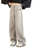 Pantalones Casuales para Niñas al por Mayor Primavera y Otoño Nuevos Pantalones Gruesos de Felpa para Niños para Otoño e Invierno, Pantalones Sueltos Rectos de Pierna Ancha