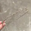 Diadema de Alta Gama Estilo Coreano Lujo Ligero, Diadema Sencilla con Pedrería, Pasador Elegante, Accesorios para el Cabello Sencillos y Elegantes