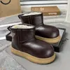 Botas de nieve para niños pelo una pieza nuevo capibara impermeable antideslizante zapatos de algodón para niñas nieve de algodón engrosada para niños