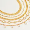 Pulseras de Cadena Multicapa de Joyería Europea y Americana de Venta Caliente Transfronteriza Joyería para Mujer Accesorios de Joyería para Manos de Alta Gama con Pedrería Joyería