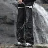 Calça de Assalto para Exterior 2025 Masculina Primavera e Outono Calças Cargo Funcionais Montanhismo À Prova de Vento e Impermeáveis Calças Casuais Retas Largas