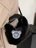 Bolsa de Peluche de Alto Valor Peluche Nuevo Otoño 2025 Bolso de Mano de Moda Nicho Moda Cruzada Bolso Pequeño