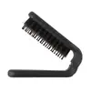 Pente de cerdas de porco, dobrável e extensível, para estilizar o cabelo, dar volume e aplicar maquiagem; pente portátil e dobrável