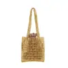 Bolsa de Mão Versátil Feita à Mão com Contas Yuezi Estilo Novo Verão 2026 Elegante Estilo Socialite Bolsa Simples de Mão para Mulheres