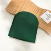 Chapéus de Tricô para Outono e Inverno, Chapéus Lisos de Cor Sólida para Exportação, Chapéus Redondos de Máquina, Chapéus Quentes sem Aba para Adultos, Chapéus de Lã Estilo Coreano, Topo Redondo
