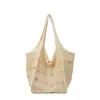 Bolso Tote de un Solo Hombro, Bolso Tejido de Vacaciones, Estilo Perezoso para Mujer, para la Playa, Viajes Diarios, Moda Primavera 2026, Bolso de Gran Capacidad para Debajo del Brazo