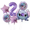 Nuevo Anime Lilo y Stitch Globo de Película de Aluminio Tema Stitch Set para Cumpleaños de Niños Aniversario
