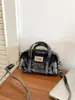 Bolso de Mano de Mezclilla de Comercio Exterior para Mujer 2026 Nuevo de Moda Simple Tipo Cojín Bolso Cruzado Texturizado de Verano