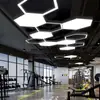 Lámpara de oficina lámpara de techo lámpara redonda lámpara hexagonal oficina triángulo geométrico lámpara de forma especial lámpara de gimnasio