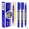 Baoke Mp2906 Marcador Pequeño de Doble Punta Base Agua Pluma Marcadora Pincel de Pintar para Niños Punta Fina Marcador Negro