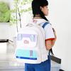 Mochila Nova com Peixe Natural para Alunos do Ensino Fundamental Mulheres da Primeira, Segunda e Terceira Séries Mochila Leve com Redução de Carga Proteção para as Costas Grande Capacidade para Crianças