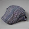 Gorra de verano ligera vintage para niña, con rayas caqui y verde, para la cabeza, con protección solar