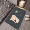Alfombrilla de baño de diatomeas simple, absorbente, antideslizante, de secado rápido, resistente a las manchas, venta al por mayor
