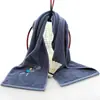 Toalla Deportiva Bordada de Algodón Puro 20*110 Toalla para Maratón Running Fitness Absorbente de Sudor Secado Rápido Yoga Toalla de Exportación