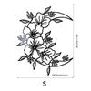 JM1086 Pegatinas de espejo acrílico 3D con flores 3D de 2 mm para decoración del hogar, autoadhesivas, para pared