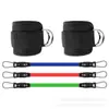 Conjunto de Bandas Elásticas de Resistência com Tira no Tornozelo, Novo Modelo Transfronteiriço, Equipamento de Exercício Físico, Peso de Tornozelo, Yoga, Exercício Elástico