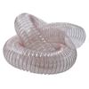 Tubo de sucção de poeira industrial pu poliuretano duto de ar transparente telescópico corrugado resistente a altas temperaturas cobre banhado a fio de aço mangueira remoção de poeira ventilação