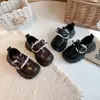 Zapatos de Cuero para Niñas 2026 Otoño Nuevos Elegantes para Niños Suela Suave Versátiles Zapatos de Princesa para Niñas Británicos Cómodos Zapatos para Conducir