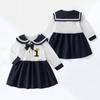 Vestido de Otoño para Niña Vestido Elegante de Moda Bebé de Un Año Vestido de Princesa Estilo Universitario Infantil Vestido de Cumpleaños