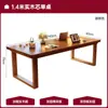 Mesa Grande Longa de Madeira Maciça para Sala de Estar Leitura Estudo Mesa de Laje Grande Mesa para Home Office Mesa de Sala de Estar Mesa Grande