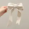 Horquilla de Princesa con Lazo Medio Atado, Accesorio para el Cabello, Pinza Elegante y Dulce de Satén, Horquilla Estilo Coreano para la Parte Posterior de la Cabeza