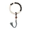 Pulseira de contas redondas de Bodhi branco original ecológico de material antigo Zen pulseira de Ébano corda trançada Wenwan de mão