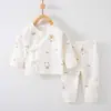 Roupas para Bebê Recém-Nascido Outono e Inverno Algodão Puro Pijama 0-3 Meses 6 Estações Primavera e Outono Conjunto de Roupas de Outono para Bebê
