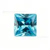 Zirconia cúbica 3A5A gema artificial de color CZ piedras sueltas, piedras cuadradas brillantes, piedras principales de corte princesa, diamantes cuadrados, en stock al por mayor