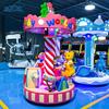 Centro Comercial Instalaciones a Gran Escala Lugares de Entretenimiento Cubiertos Juegos Infantiles de Monedas Carrusel Lindo para 3 Personas