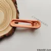 Pinza Redonda de Pato de Doble Punta Brillante de 6 cm, Pinza para el Cabello de Alta Calidad en Colores Macarrón, Pinza Lateral, Pinza para Flequillo, Accesorio de Pinza Base para Manualidades