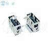 Enchufe de doble cara positivo y negativo de 8p un enchufe hembra de dos patas DIP cuerpo corto 11,0 mm de alto 5,7 mm USB2.0 bidireccional pegamento azul
