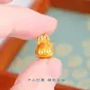 Acessórios DIY de Ouro de Areia Vietnamita de Longa Duração com Diamantes, Pingentes com Furo Passante para Tecido, Pulseira, Colar, Contas Espaçadoras, Acessórios para Mulheres